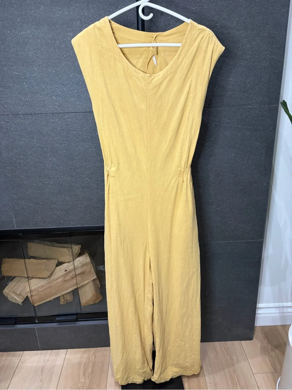 Free People Heat Wave Open Back Jumpsuit Size Small